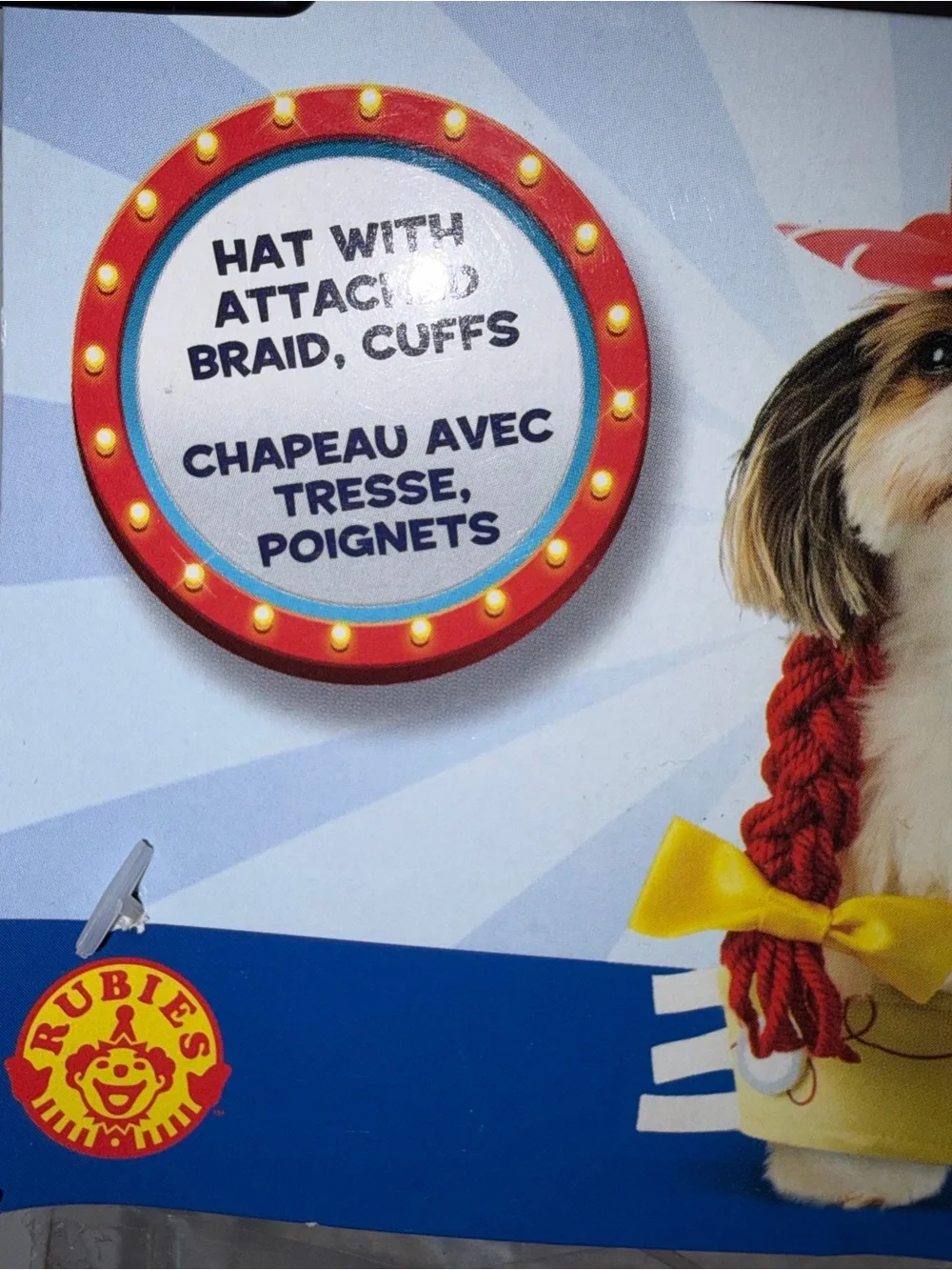 Rubie's Toy Story Jessie Dog Costume Accessories Set Hat & Cuffs S/M Polyester